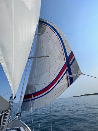 Archimedes Yacht Photos Pics Archimedes sailing with Code Zero Reacher