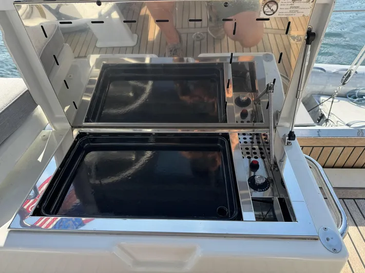 Archimedes Yacht Photos Pics Cockpit Grill 3