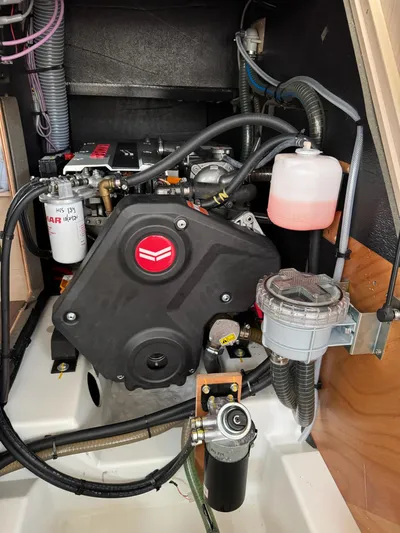 Archimedes Yacht Photos Pics Yanmar 80 Hp Engine with cover