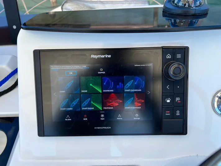  Yacht Photos Pics Raymarine navigation system on 2021 Beneteau Swift Trawler 35.