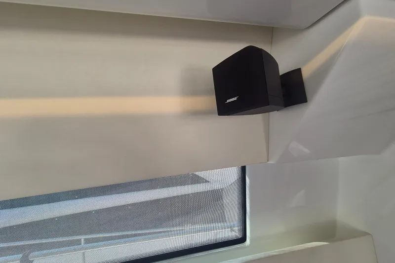  Yacht Photos Pics Bose speaker mounted inside 2019 Beneteau Gran Turismo 50 Sportfly yacht.