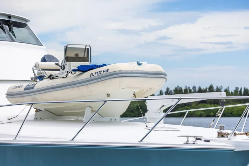 Sarah K Yacht Photos Pics Viking 65 Sarah K - Tender on Bow