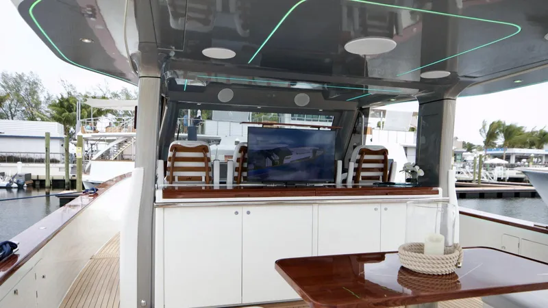 Lancia Aprea Yacht Photos Pics Luxurious 2024 Lancia Aprea 52 yacht interior with modern amenities and elegant design.