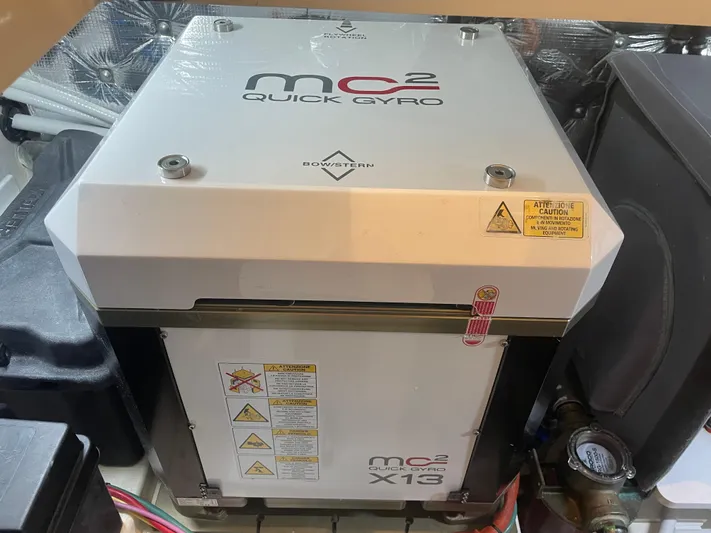Artemis Yacht Photos Pics MC2 Quick Gyro stabilizer in MJM 4, 2023 model, featuring advanced technology.
