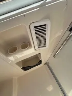  Yacht Photos Pics 2008 Grady-White Express 360 interior detail with vent and cup holders.