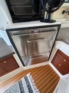  Yacht Photos Pics 2008 Grady-White Express 360 interior with stainless steel appliances and wood flooring.