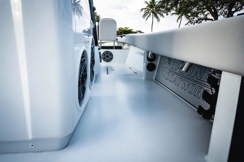  Yacht Photos Pics 2026 Barker Boatworks 26 Open interior with sleek design and modern features.