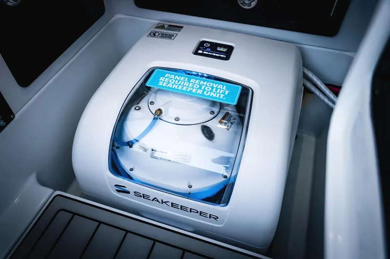  Yacht Photos Pics Seakeeper unit in 2026 Barker Boatworks 26 Open, enhancing stability and performance.