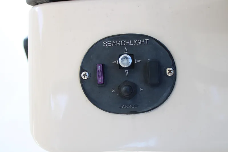  Yacht Photos Pics Control panel for searchlight on 2021 Boston Whaler 320 Vantage boat.