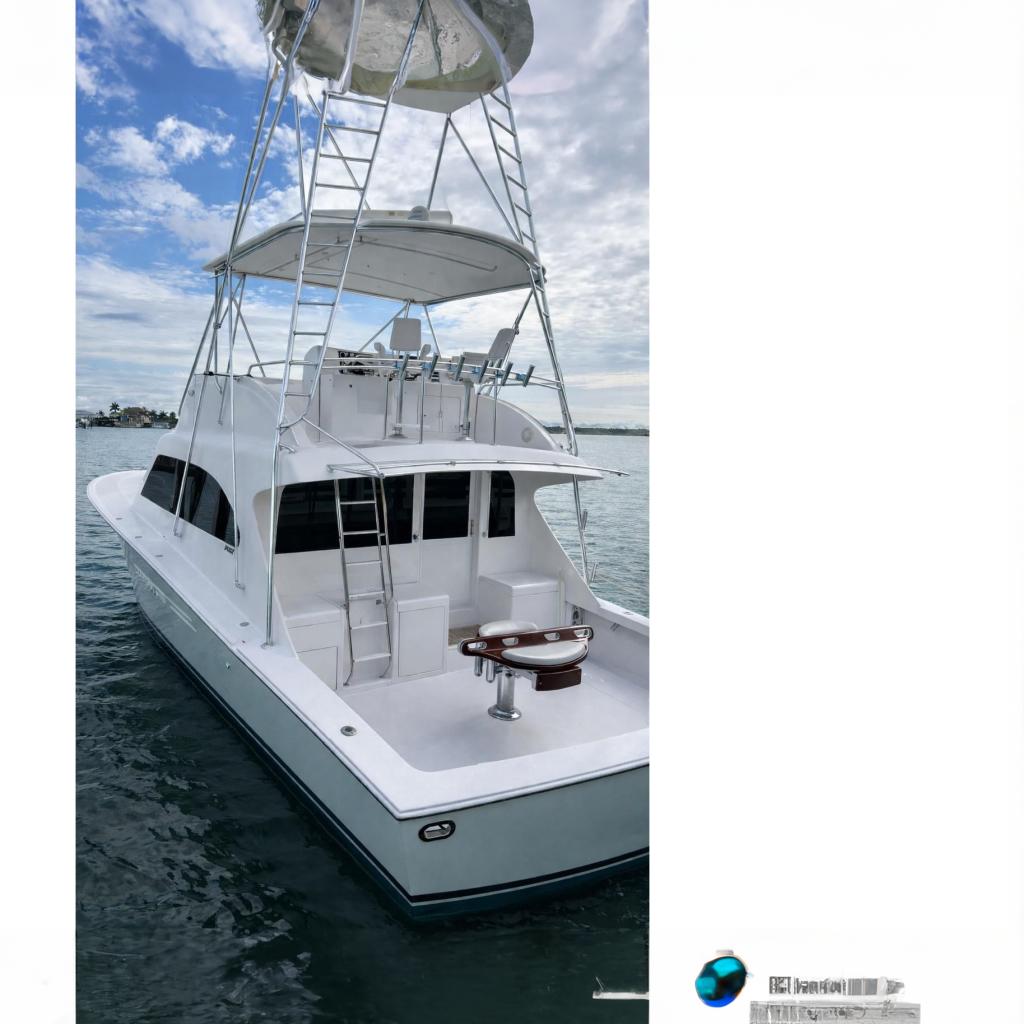 1999 Post 50 yacht on water, featuring a sleek design and spacious deck.