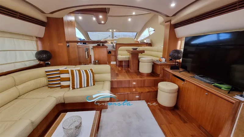  Yacht Photos Pics Aicon 56 dinette