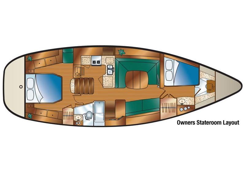2012 Hunter 45 Deck Salon