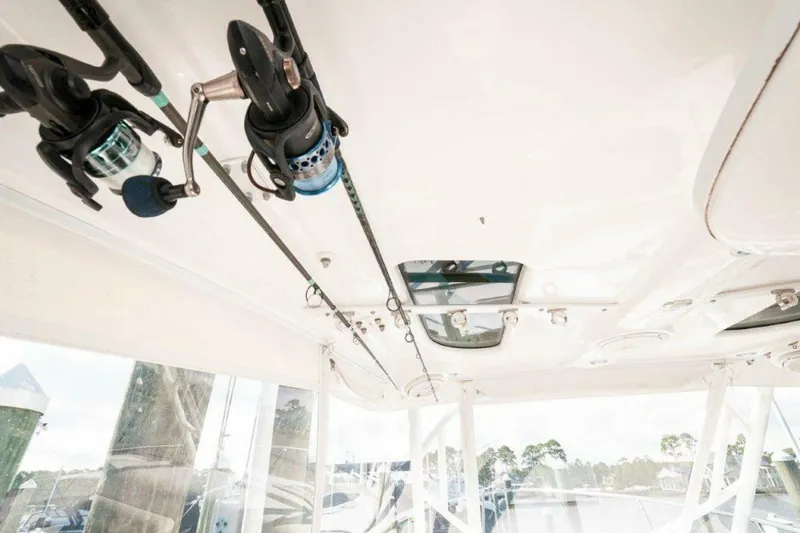  Yacht Photos Pics 2018 Everglades 350 LX-Rod Storage