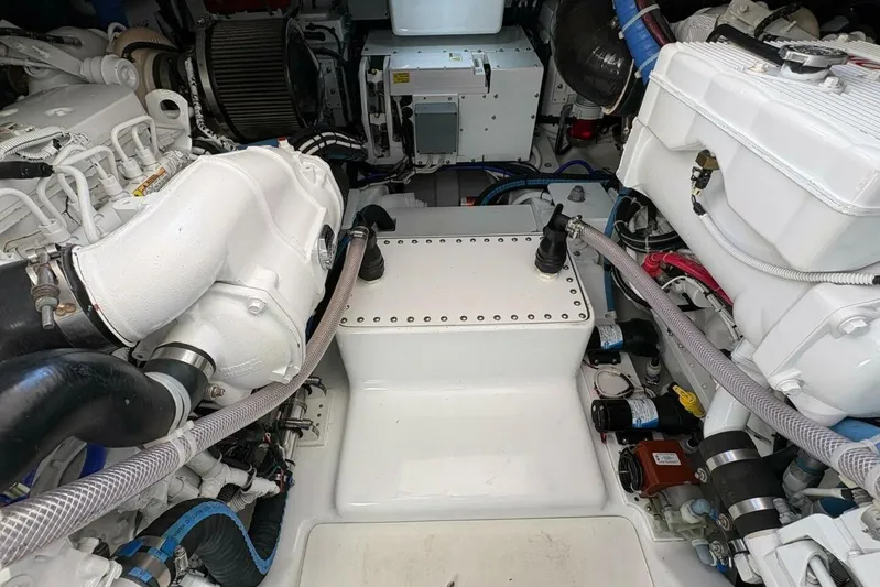 Game On Yacht Photos Pics 2024 Maverick Yachts Costa Rica 36 Walkaround- GAME ON- Engine Room