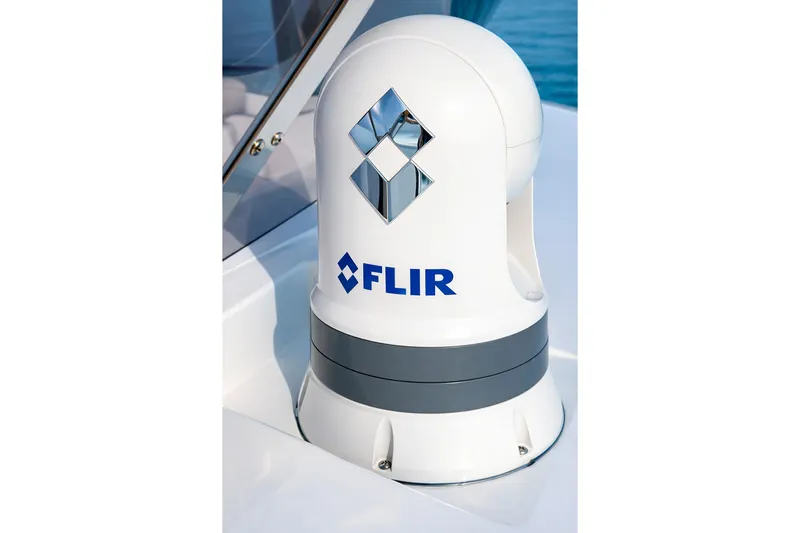 Hawkeye Yacht Photos Pics FLIR camera on 2022 Fountaine Pajot MY6 yacht deck.