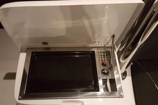 Lone Star Lagoon Yacht Photos Pics Control panel on a 2019 Lagoon 50 yacht, featuring sleek design and modern controls.