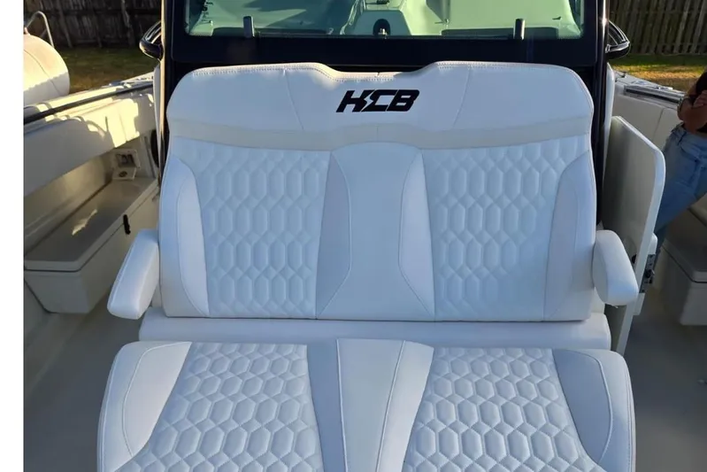  Yacht Photos Pics White upholstery on HCB 42 Siesta boat, year 2017.