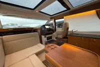 Luxurious interior of a 2019 Nimbus 365 Coupe, featuring elegant seating and modern design.