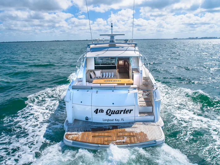 Belle-rosa Yacht Photos Pics 2016 Riviera 5000 Sport Yacht cruising on open water.