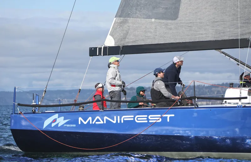 Manifest Yacht Photos Pics Sailing crew on 2016 Offshore Racing Van Munster Boats Fred Barrett 35, named "Manifest."