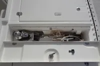 Anchor storage compartment on a 2021 Leopard 50 yacht, featuring ropes and winch.