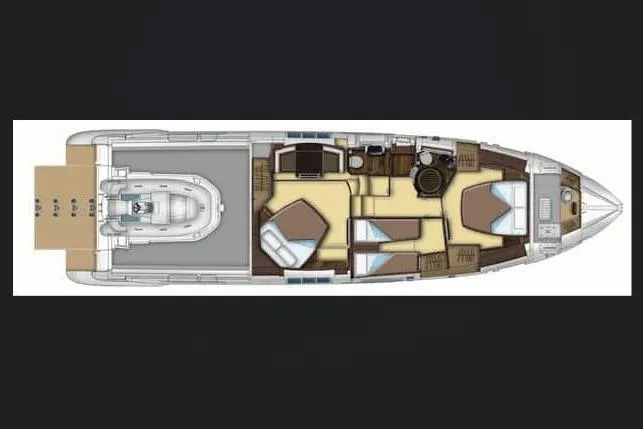 Treasure X Yacht Photos Pics Layout of Azimut 55S yacht, year 2015.