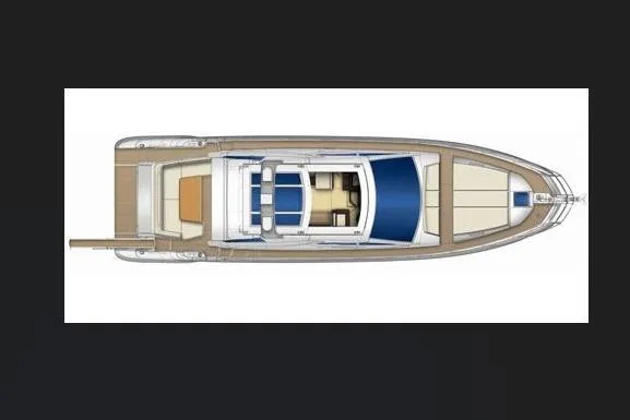Treasure X Yacht Photos Pics Top view of Azimut 55S yacht, 2015 model.