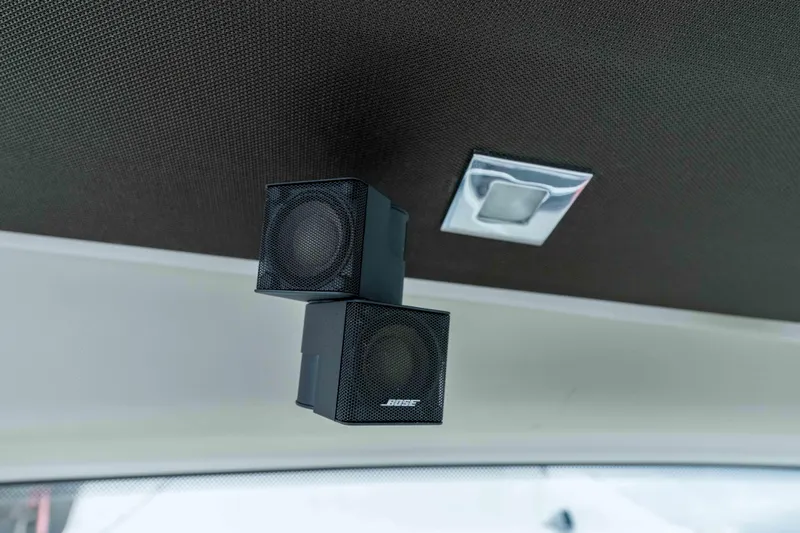 Treasure X Yacht Photos Pics Bose speakers installed on 2015 Azimut 55S yacht ceiling.