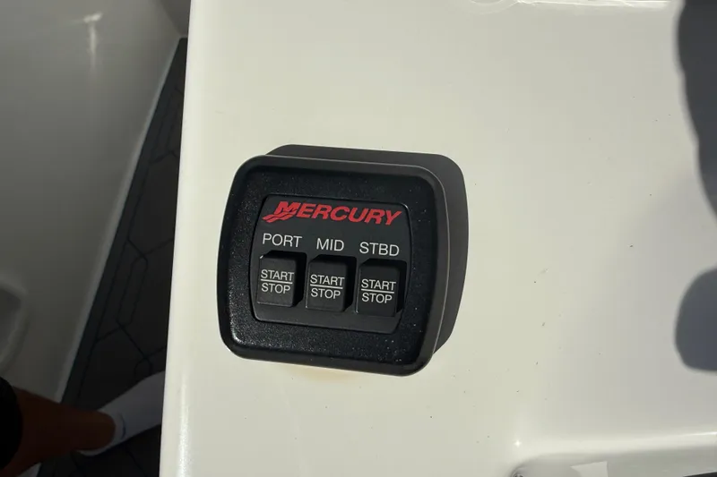  Yacht Photos Pics Mercury engine control panel on 2016 Extreme Boats 38 Cuddy Cabin.
