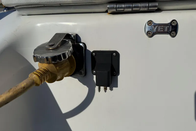  Yacht Photos Pics 2016 Extreme Boats 38 Cuddy Cabin with Yeti accessory and power connection.