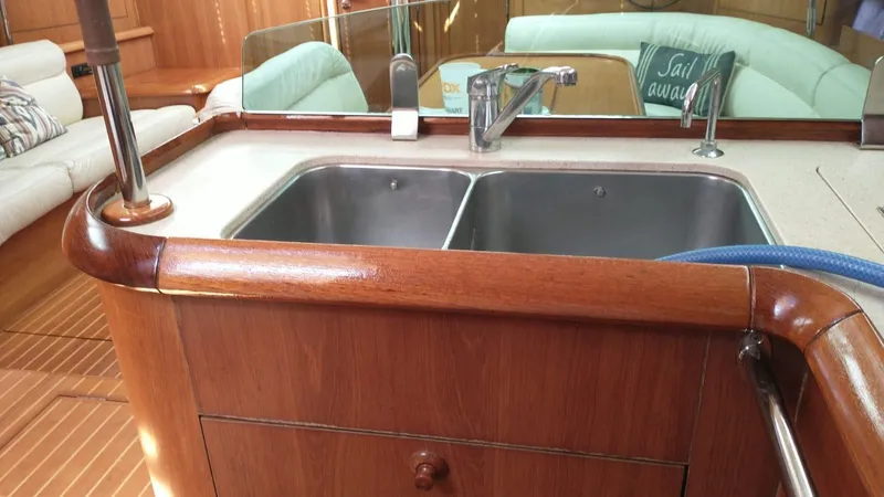 4 Estrellas Yacht Photos Pics Galley brought back to life!