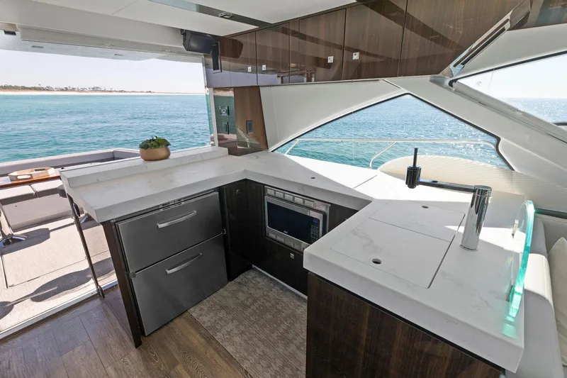 Miss Tracy Lane Yacht Photos Pics 2023 Cruisers Yachts 60 Cantius Fly- Galley