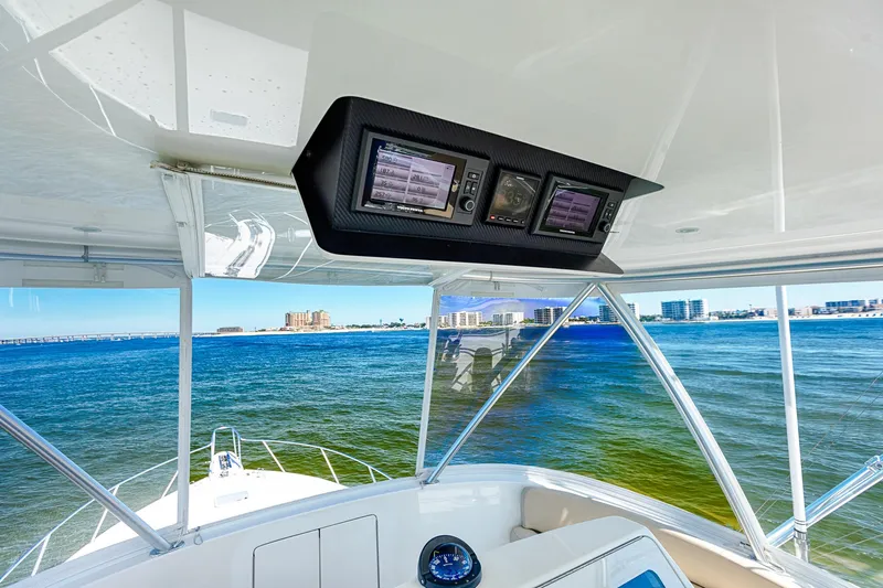 O'fishal Bizzness Yacht Photos Pics 2018 Viking 44 Convertible  Helm 1