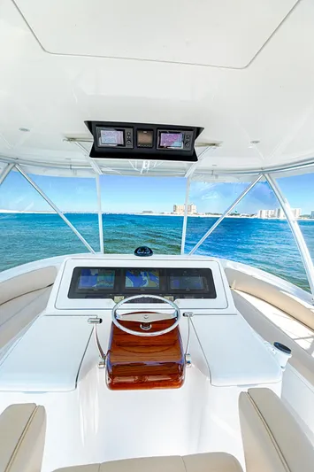 O'fishal Bizzness Yacht Photos Pics 2018 Viking 44 Convertible  Helm 4