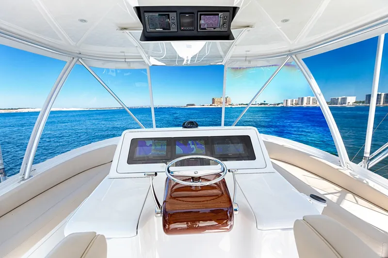 O'fishal Bizzness Yacht Photos Pics 2018 Viking 44 Convertible  Helm 5