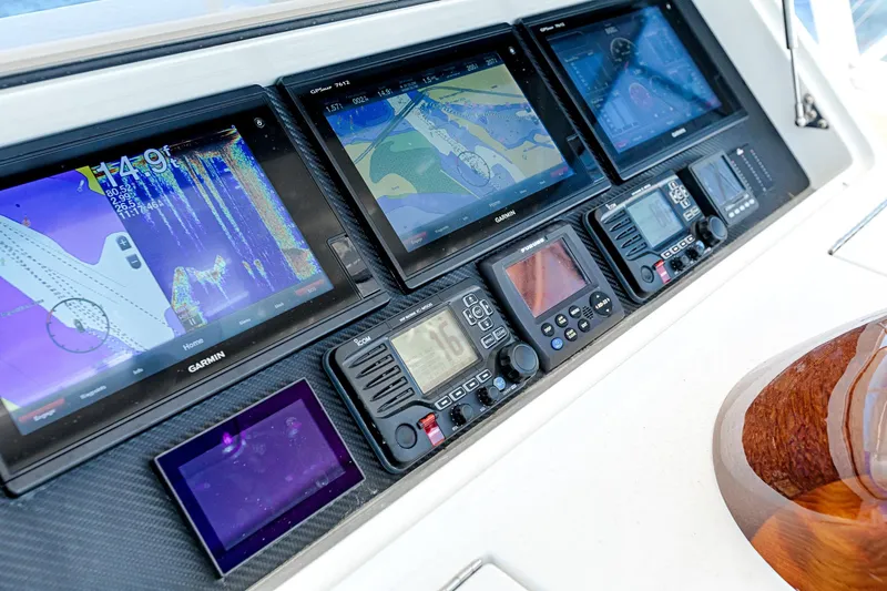 O'fishal Bizzness Yacht Photos Pics 2018 Viking 44 Convertible  Helm 9