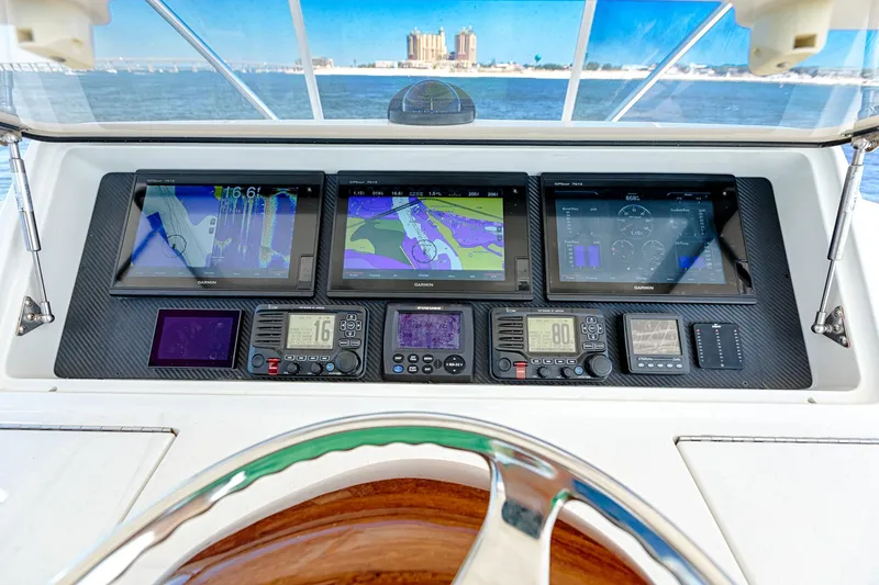 O'fishal Bizzness Yacht Photos Pics 2018 Viking 44 Convertible  Helm 10