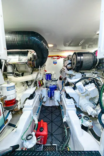 O'fishal Bizzness Yacht Photos Pics 2018 Viking 44 Convertible  Engine Room 4