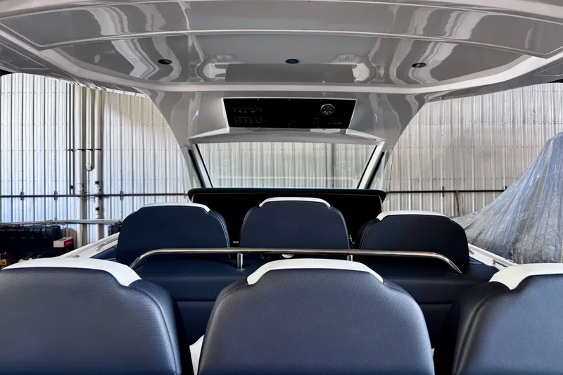  Yacht Photos Pics Interior view of the 2025 Cigarette 42' Auroris yacht.