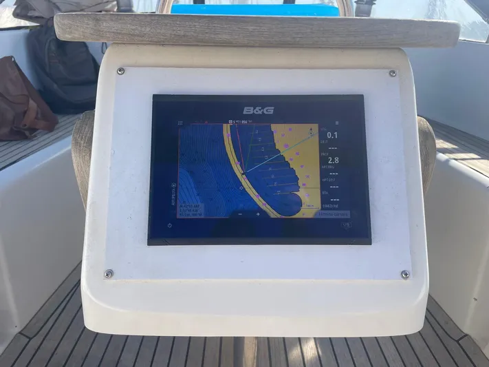  Yacht Photos Pics B&G navigation display on 2006 Beneteau Oceanis Clipper 523 yacht.