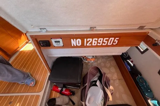 Windless Yacht Photos Pics Interior of 2016 Ranger Tugs R-29 S Tug with storage area and equipment.