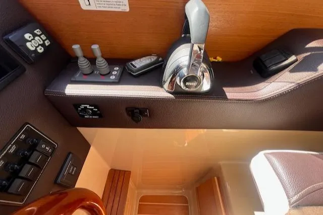 Windless Yacht Photos Pics Control panel of a 2016 Ranger Tugs R-29 S Tug boat interior.