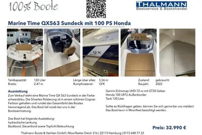 2022 Marine Time QX563 Sundeck