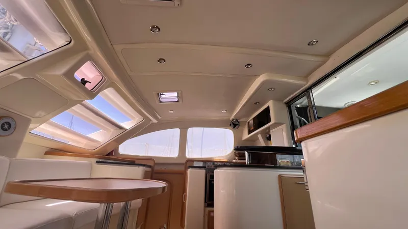 1687 Yacht Photos Pics Interior of 2006 Leopard 40 catamaran with modern design and ample natural light.