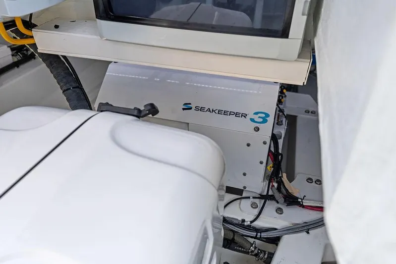 Not His Yacht Photos Pics Seakeeper 3 stabilizer in 2024 Vanquish Yachts 40, enhancing onboard comfort and stability.