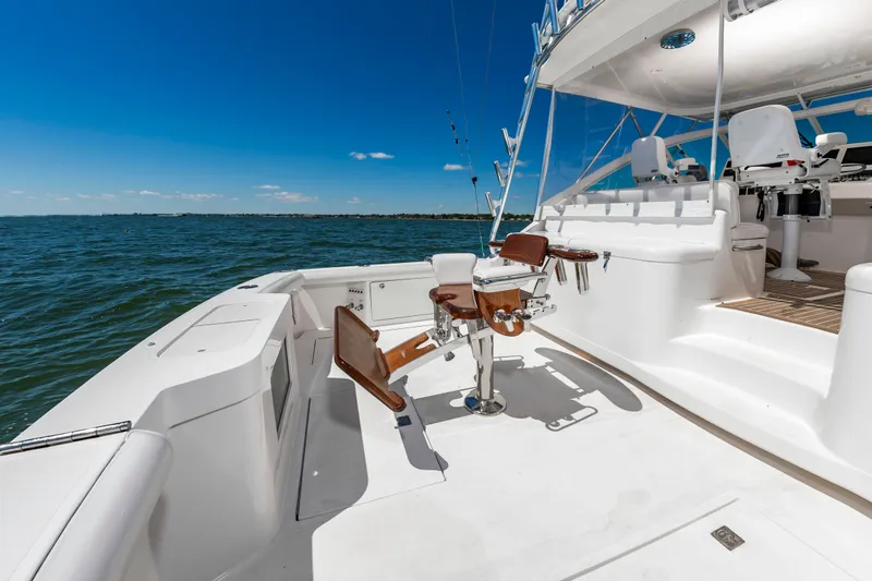 Salt Shaker Yacht Photos Pics 2008 Cabo 40 Express Yacht on open sea.