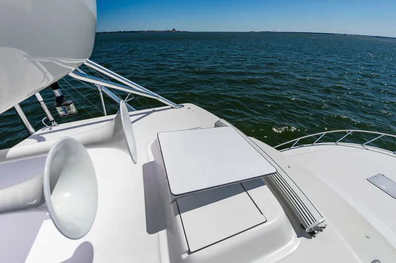 Salt Shaker Yacht Photos Pics Cabo 40 Express 2008 on water with clear view.