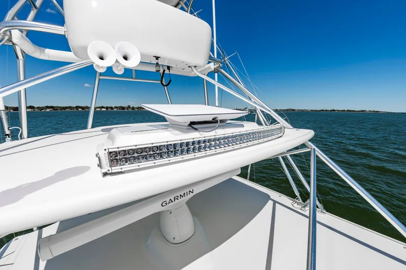 Salt Shaker Yacht Photos Pics Cabo 40 Express 2008 with Garmin equipment on open water.