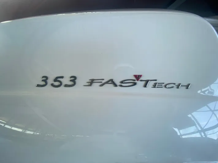  Yacht Photos Pics 2006 Formula 353 FASTech logo on a sleek white surface.