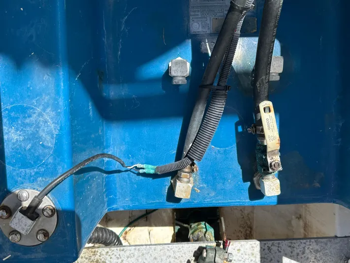  Yacht Photos Pics Electrical wiring and components inside a 2006 Albin 28 Tournament Express boat.